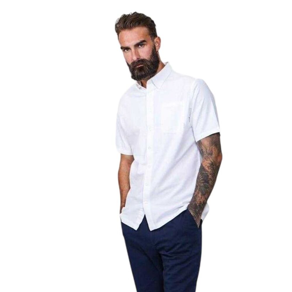 Firetrap Mens Classic Oxford Shirt / White